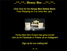Tablet Screenshot of honeybeez.com